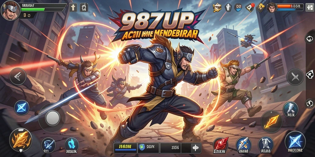 Tampilan menarik dari gameplay 987UP yang penuh aksi.
