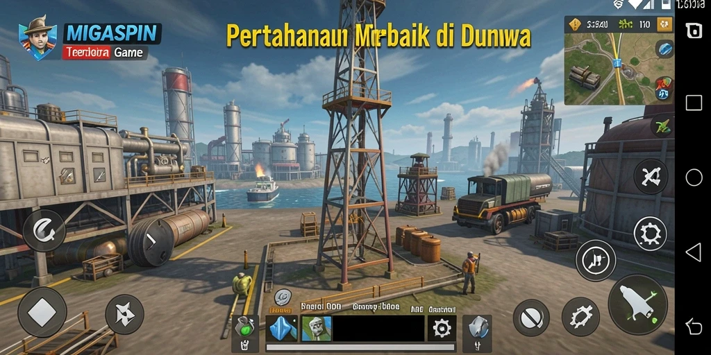 Tampilan gameplay <strong>MIGASPIN</strong> yang menegangkan dan penuh strategi.