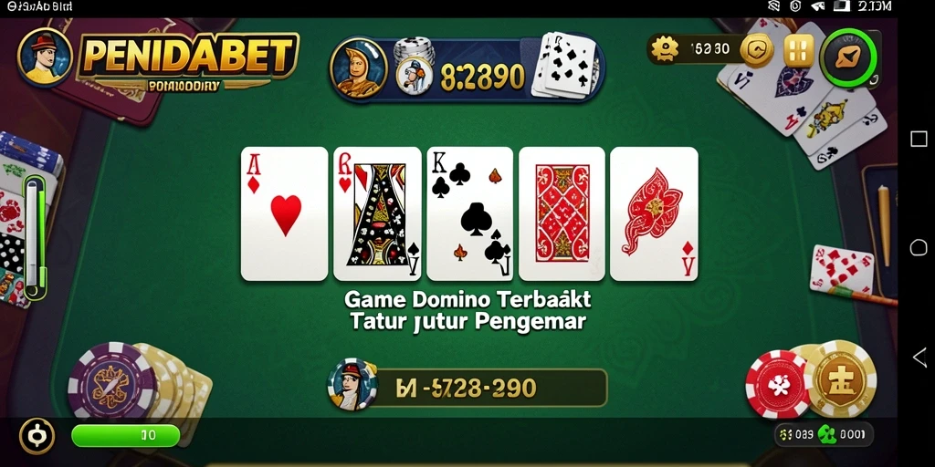 Screenshot gameplay PENIDABET dengan aksi seru bermain domino.
