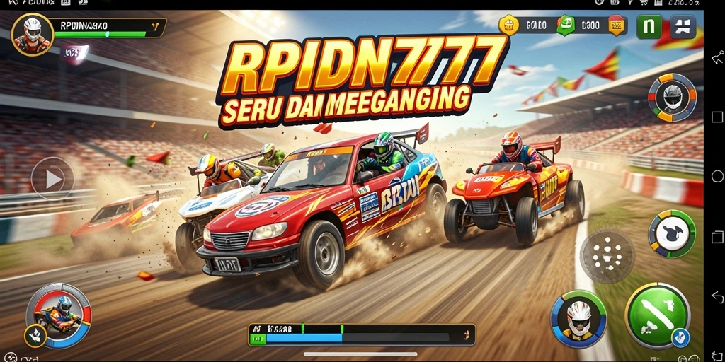 Tampilan gameplay RPIDN777 yang seru saat balapan.