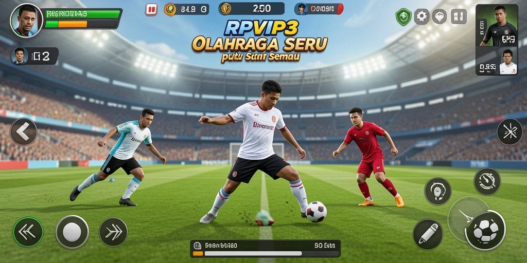 Tampilan menarik RPVIP3 dalam gameplay olahraga yang seru.