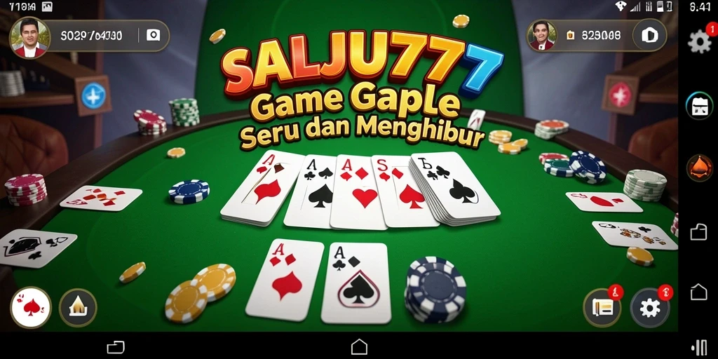 Tampilan gameplay seru dalam SALJU777 menunjukkan duel antar pemain.