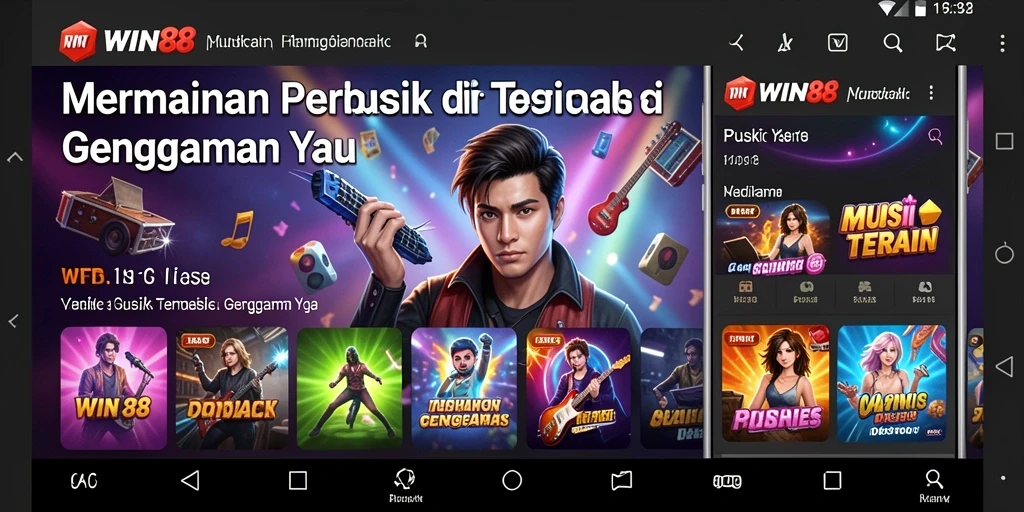 Tangkapan layar WIN88 yang menampilkan gameplay musik yang seru.